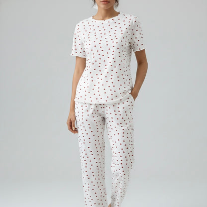 Zestaw Coozy: Bawełniana Piżama + Kapcie